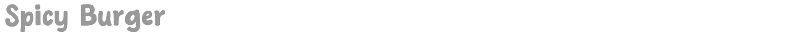 Spicy Burger font preview